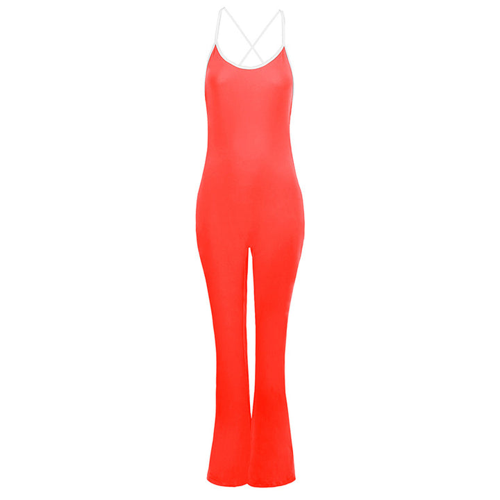Dame jumpsuit med spaghetti stropper Skovae