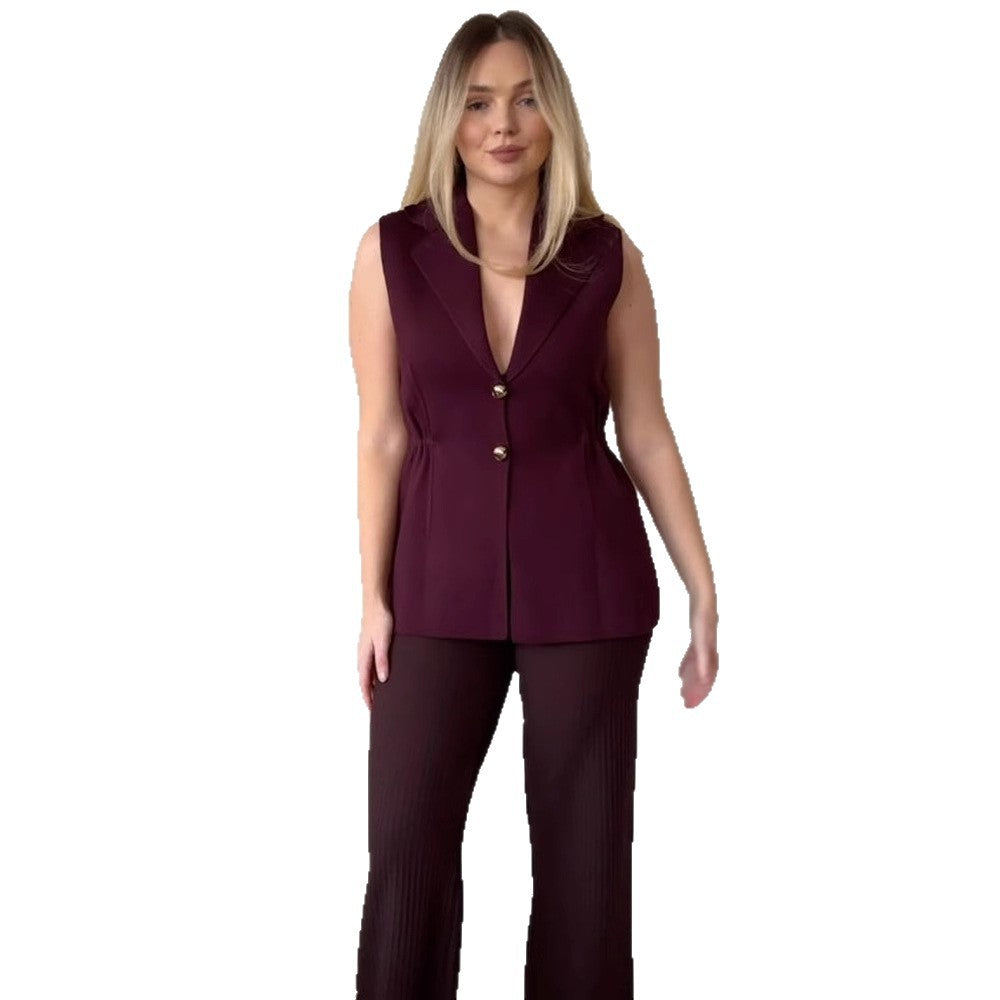 Dame ærmeløse blazer-vest Stilla
