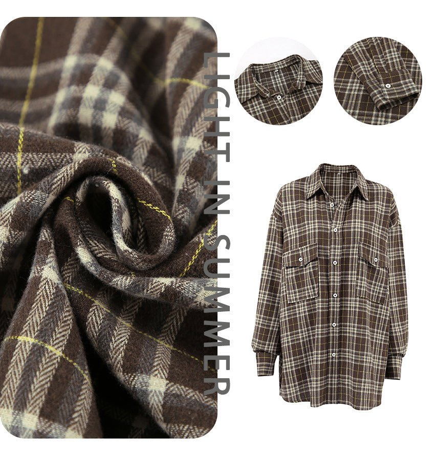 Dame ternet bluse i afslappet oversized snit med praktisk knap-design Stilla