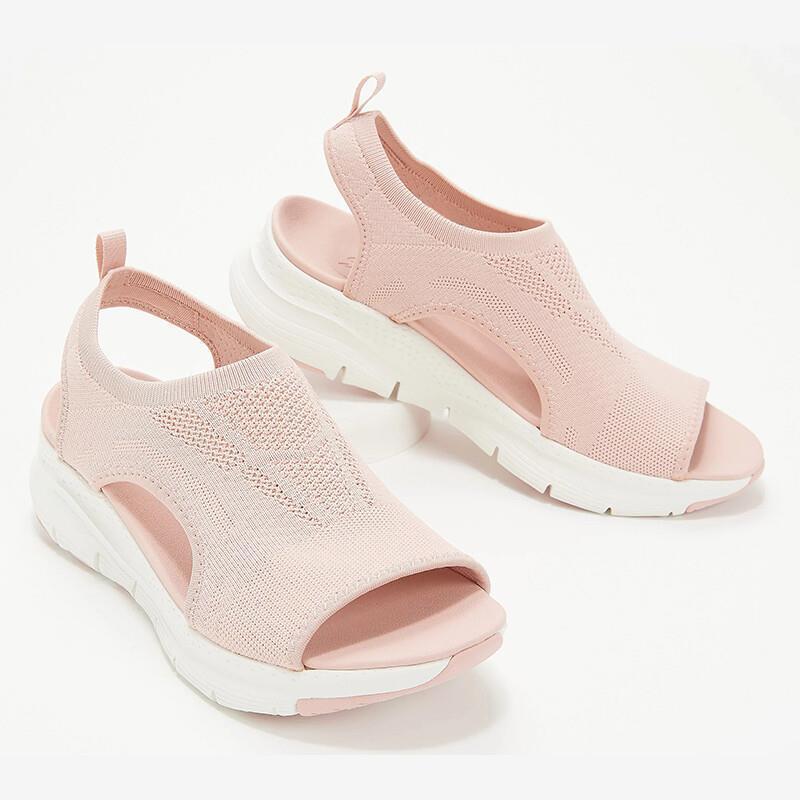 Dame Slip-On Sandaler med elastisk Mesh-Overmateriale og dæmpende Såle Stilla