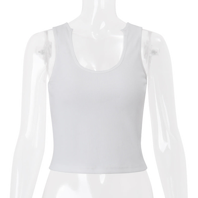Dame Sporty Crop-Top lavet af åndbar bomuldsblanding Stilla