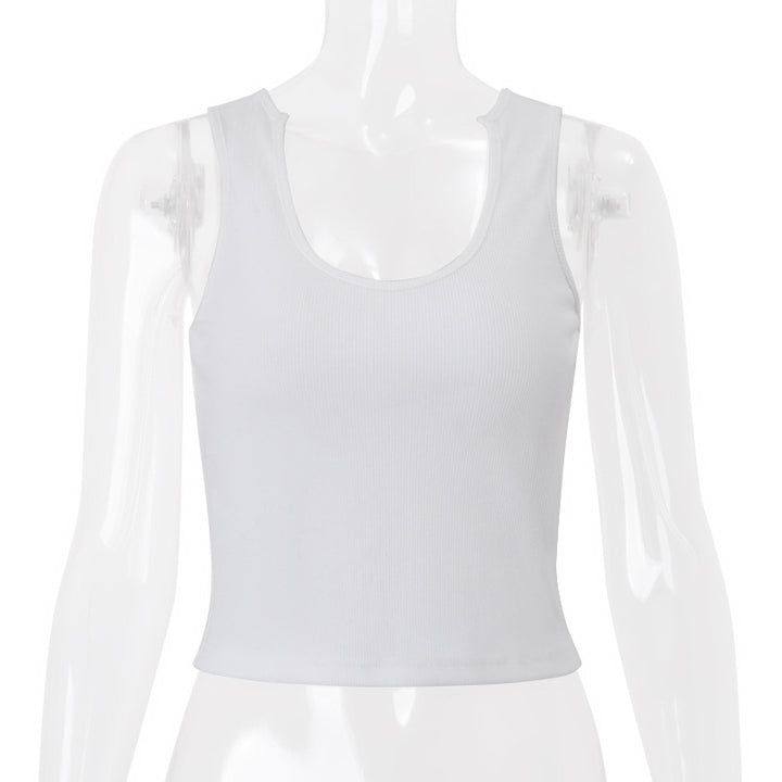 Dame Sporty Crop-Top lavet af åndbar bomuldsblanding Stilla