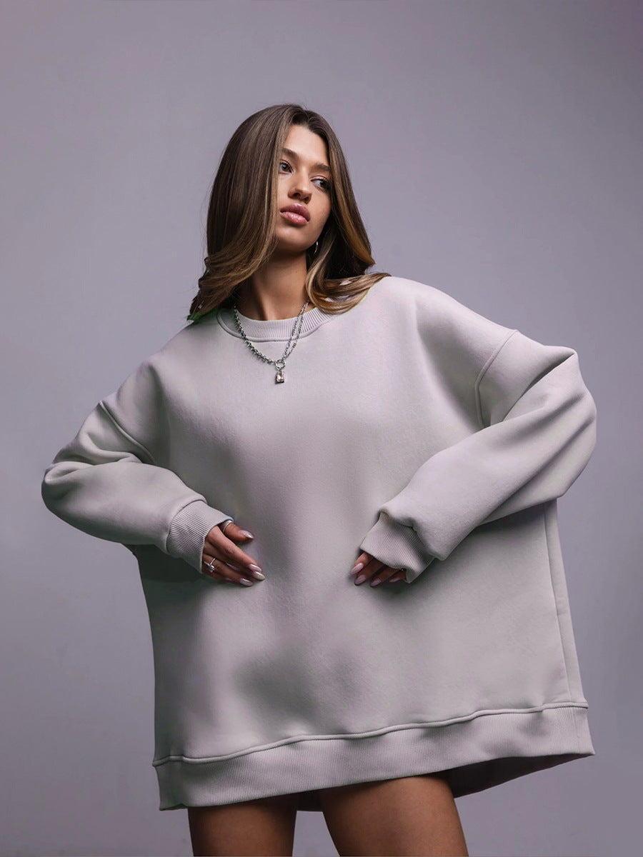 Kvindernes oversized sweatshirt med afslappet pasform og blødt for Stilla