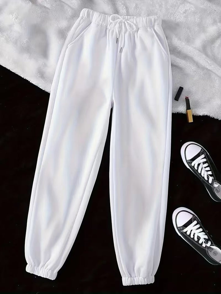Damer Sporty Sweatpants med elastisk talje og sidelommer Stilla