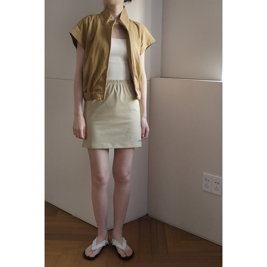 Dame sporty miniskirt med elastisk talje og funktionelt design Stilla