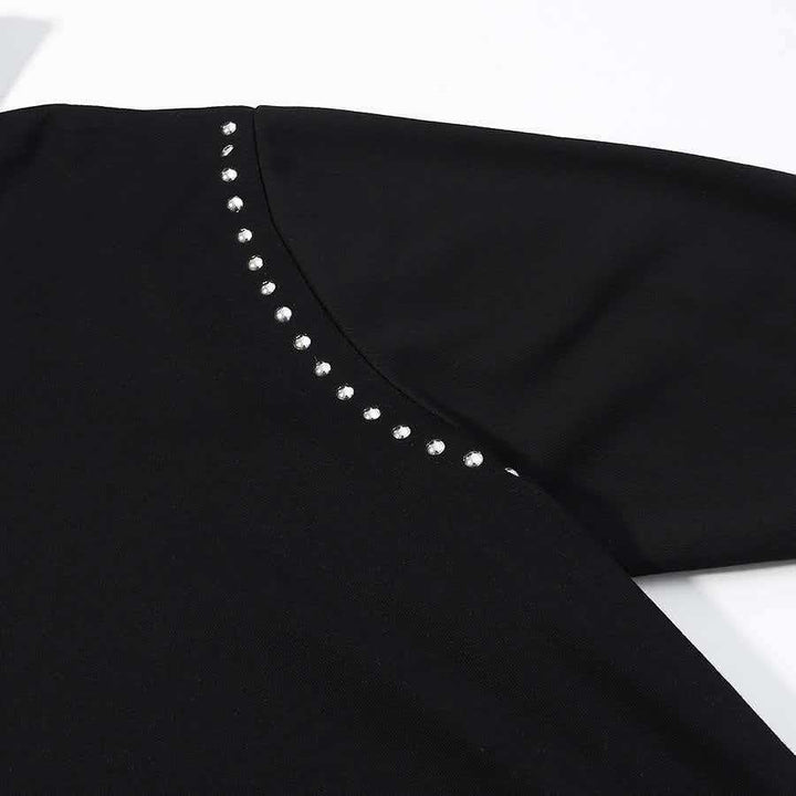 Kvindernes fashionable hoodie med elegante nitter Stilla