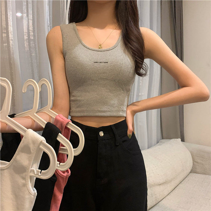 Femme Cropped Ribb tanktop Stilla