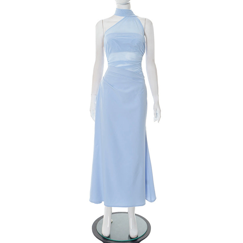 Femme Asymmetrisk Maxi-Aftenkjole Stilla