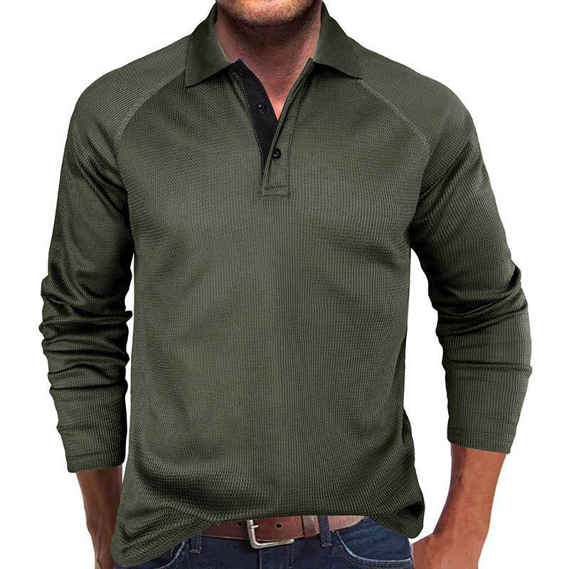 Herrer poloshirt med innovativ strukturdesign og afslappet snit Stilla