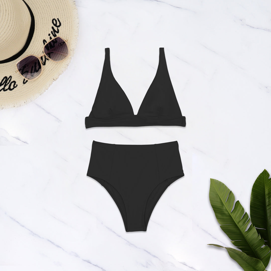 Damer Højskåret Bikini med dyb V-udskæring Skovae