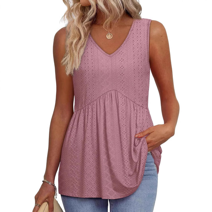 Dame Fritids V-Hals Tanktop Stilla