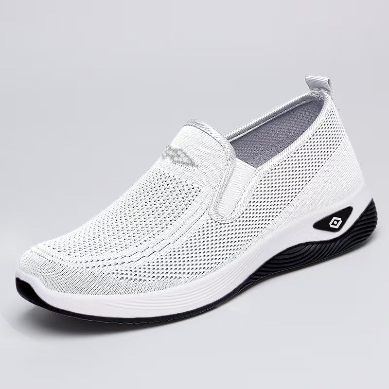 Dame Casual Slip-On Sneakers med åndbart strikdesign Stilla