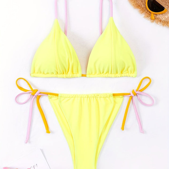 Dame Bikini-sæt med justerbare bånd og livsglad design Stilla