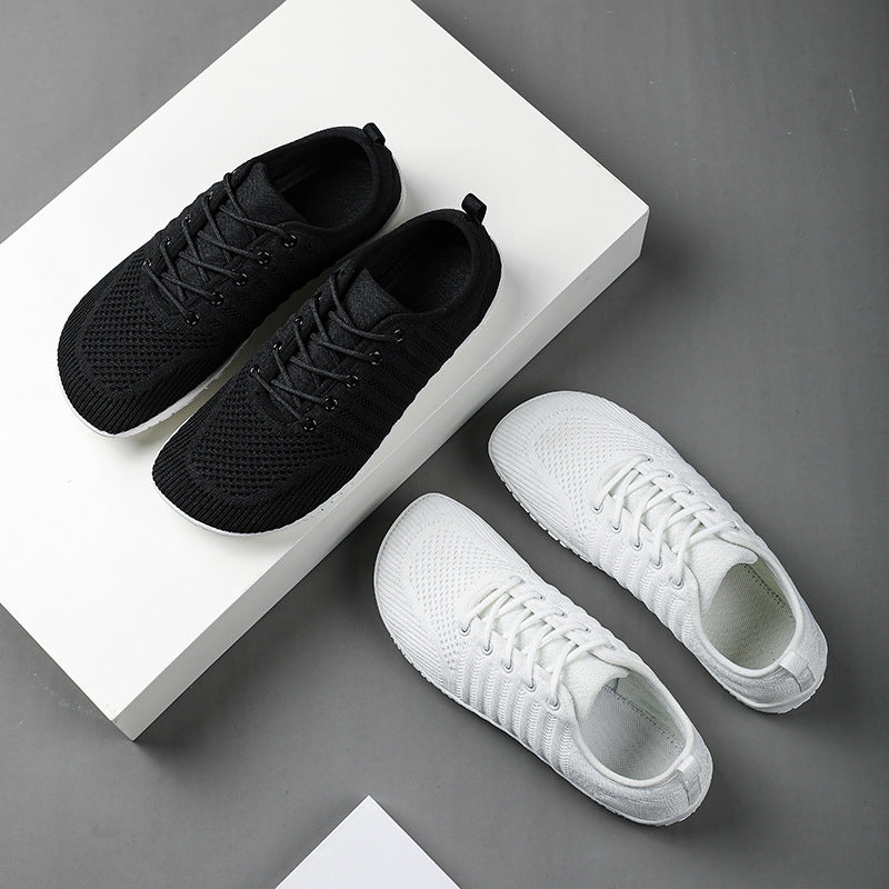 Unisex nan åndbar strik-sneaker med hukommelsesskumsindlæg og fleksibel gummi-sål Skovae
