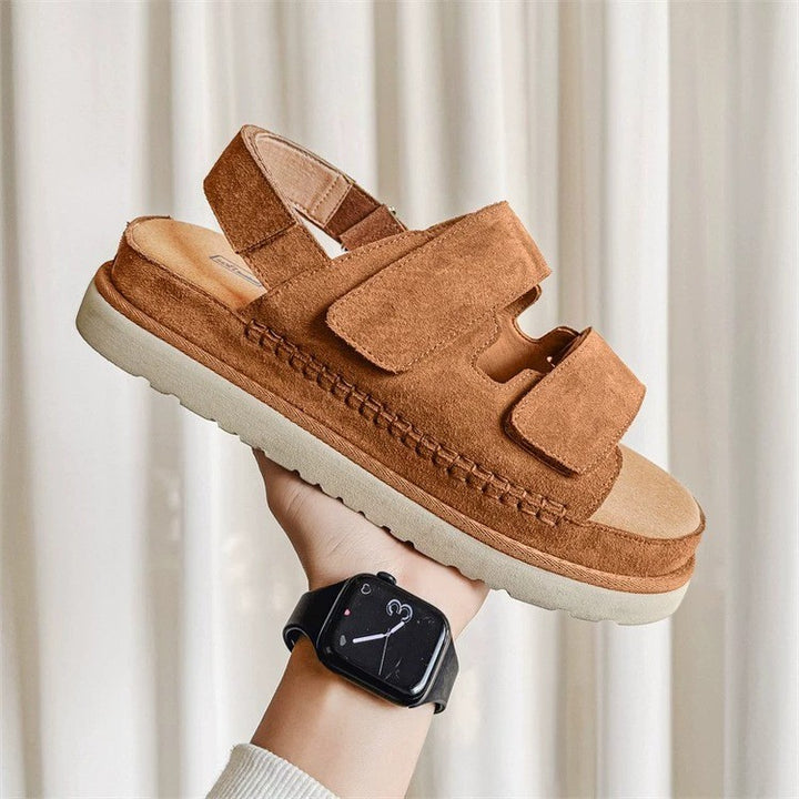 Dame Komfortable Sandaler med Velcro Stilla