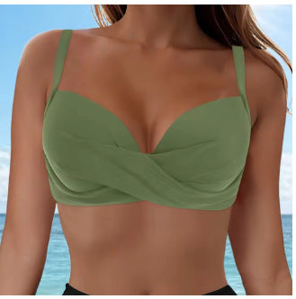 Dame Elegant Bikini top med indpakningsdesign Skovae