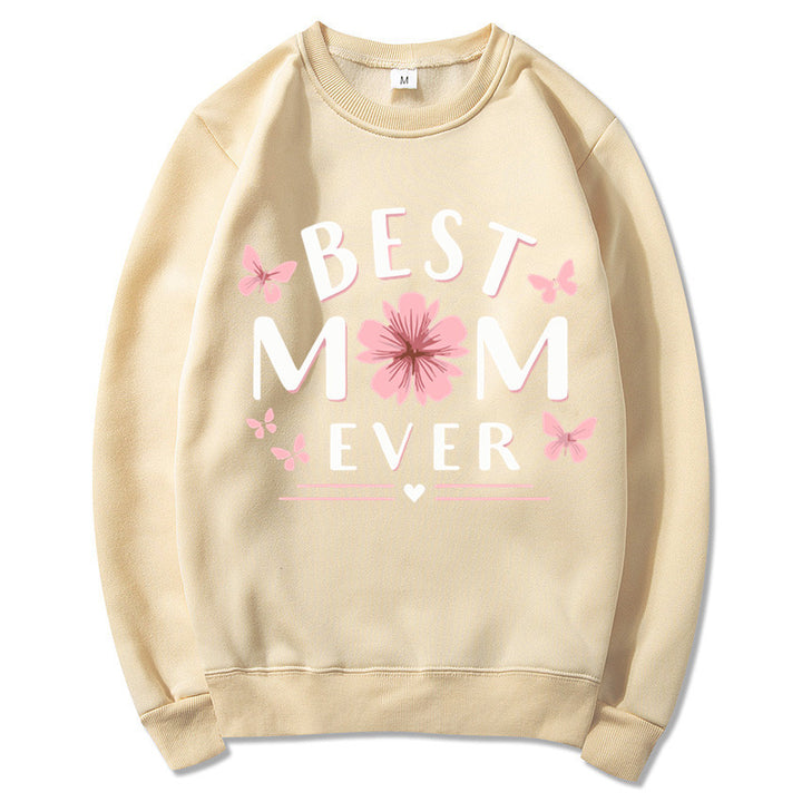 Kvinders sweatshirt med legende yndlingsudsagn og blomsterdesign Stilla