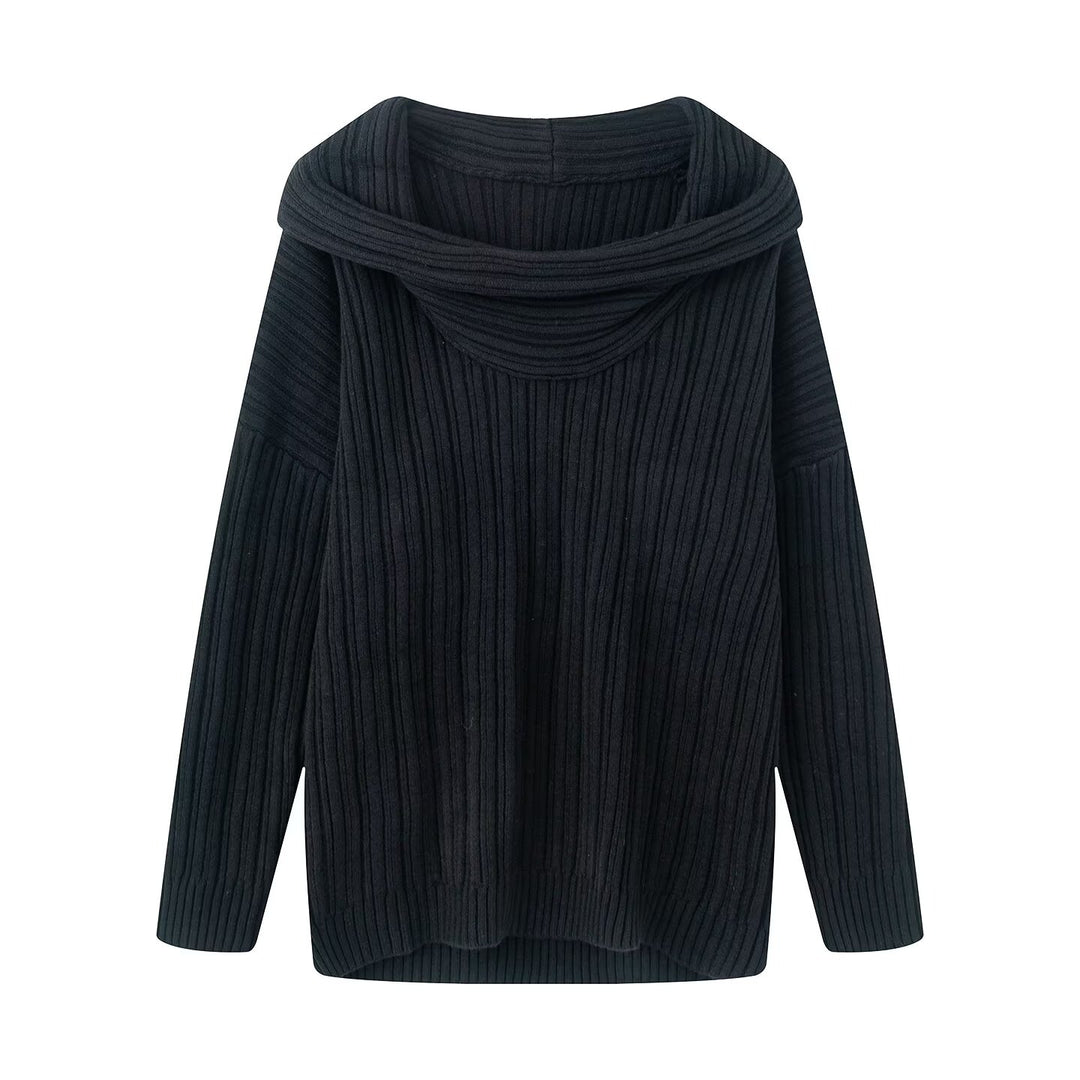 Dame Oversized Strikpullover Stilla