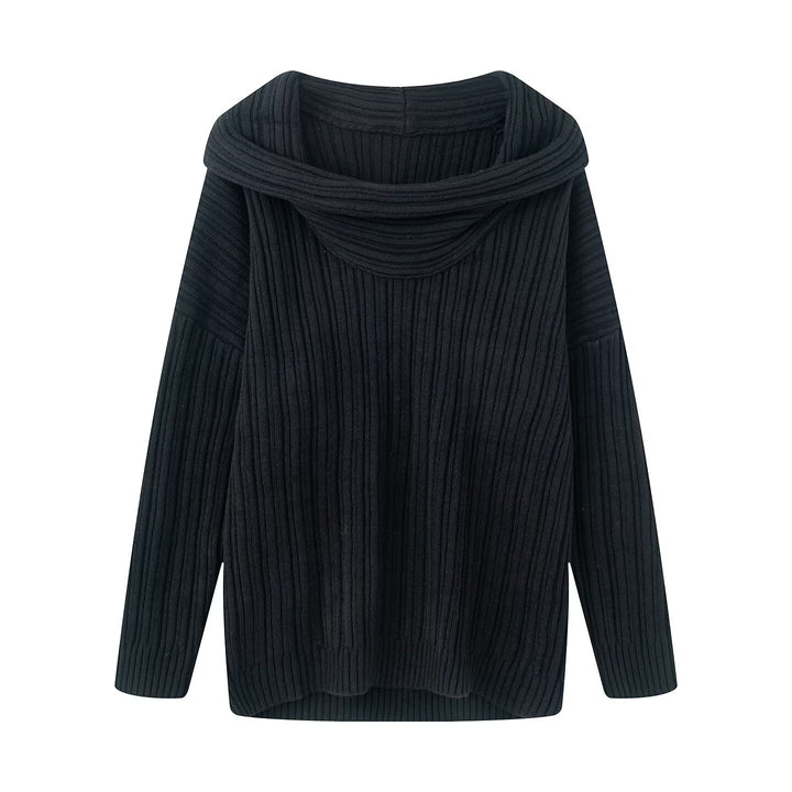Dame Oversized Strikpullover Stilla