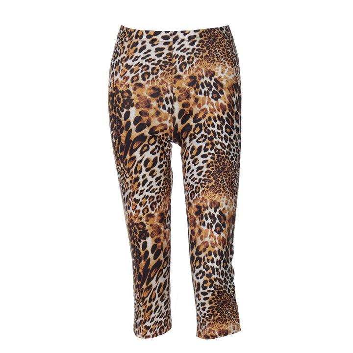 Dame leggings i trendy leo-mønster med behagelig stretch Skovae