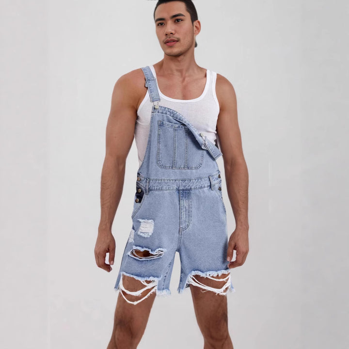 Herren Casual Jeans Overalls Skovae