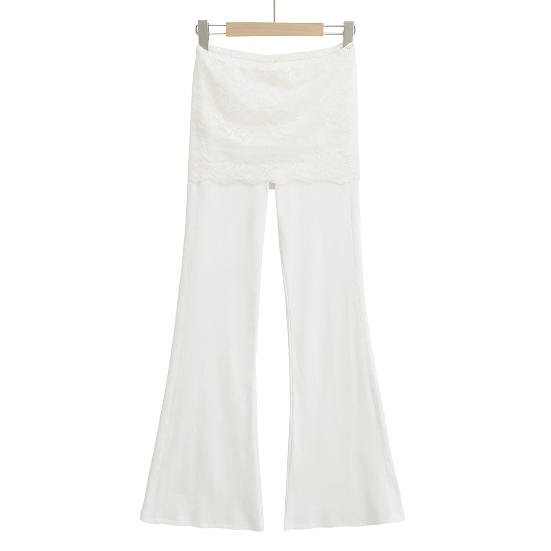 Dame Leggings med blonder og løs pasform Stilla