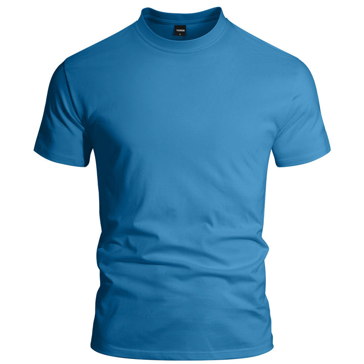 Herrer nan en tætsiddende Rundhalst T-shirt i Singlejersey med forstærket nakke. Skovae