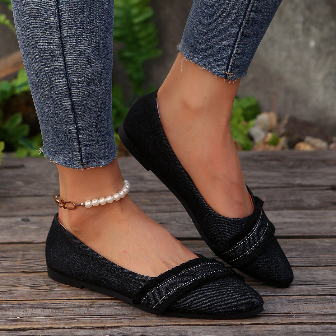 Dame elegante og fashionable ballerinaer Stilla