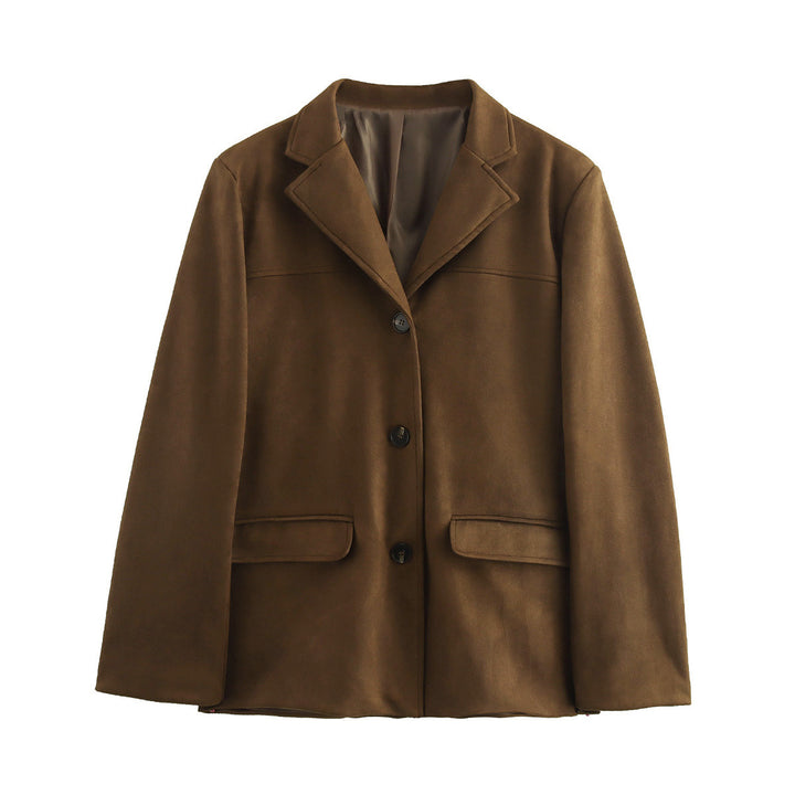 Damer elegant oversized sakko med struktureret design Stilla