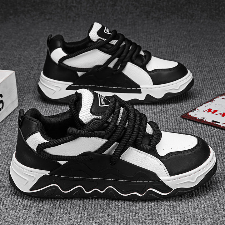 Femme Dual-Tone Chunky Sneakers med Texturerede Sål Stilla