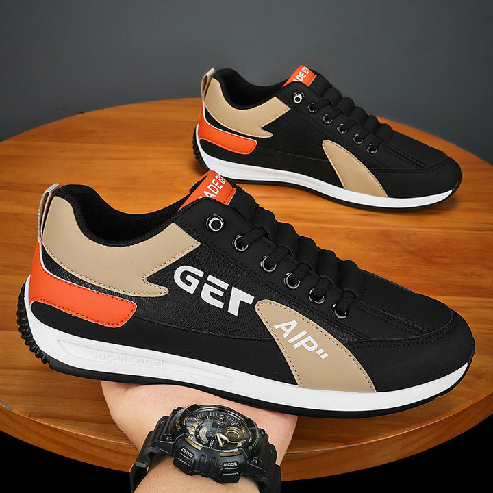 Herrer Mode Lace-Up Sneakers med åndbare indsats Stilla