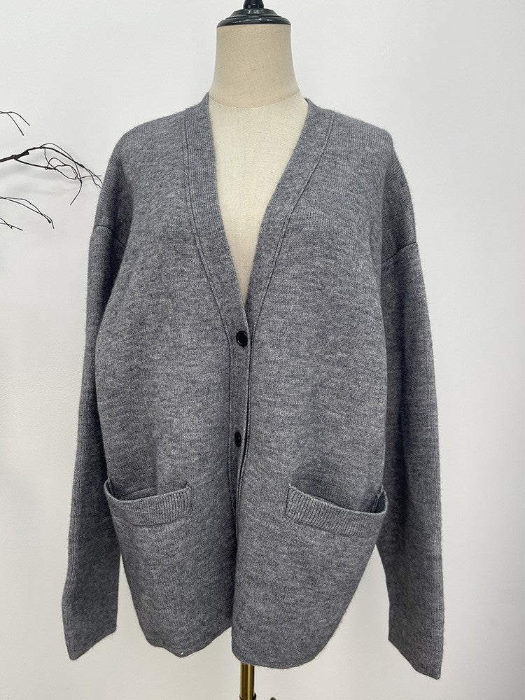 Damer Behagelig Oversized Strikfrakke Stilla