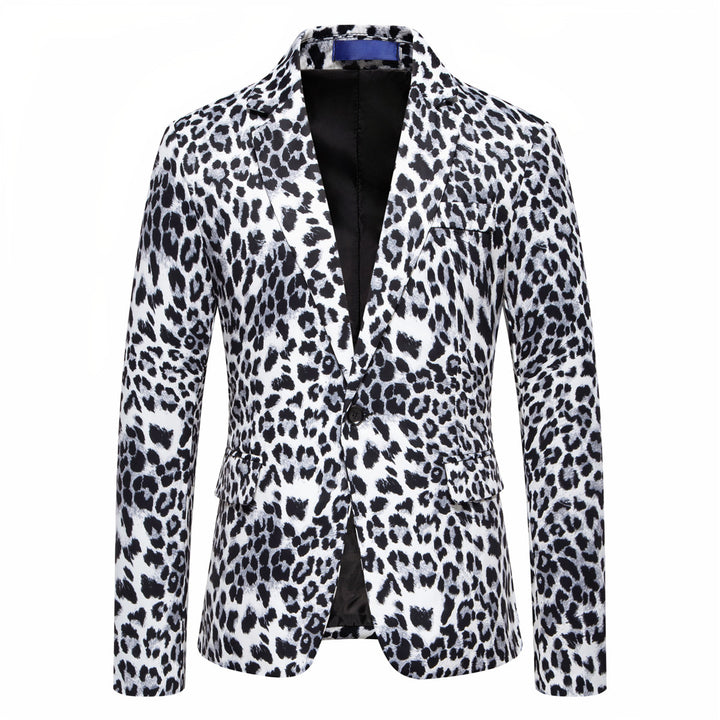 Herrer Statement Leopardmønster Blazer Stilla