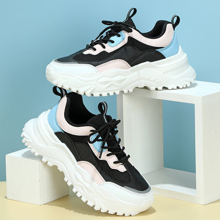 Dame Sporty Chunky-sneakers med støddæmpende sål og åndbart overmateriale Stilla