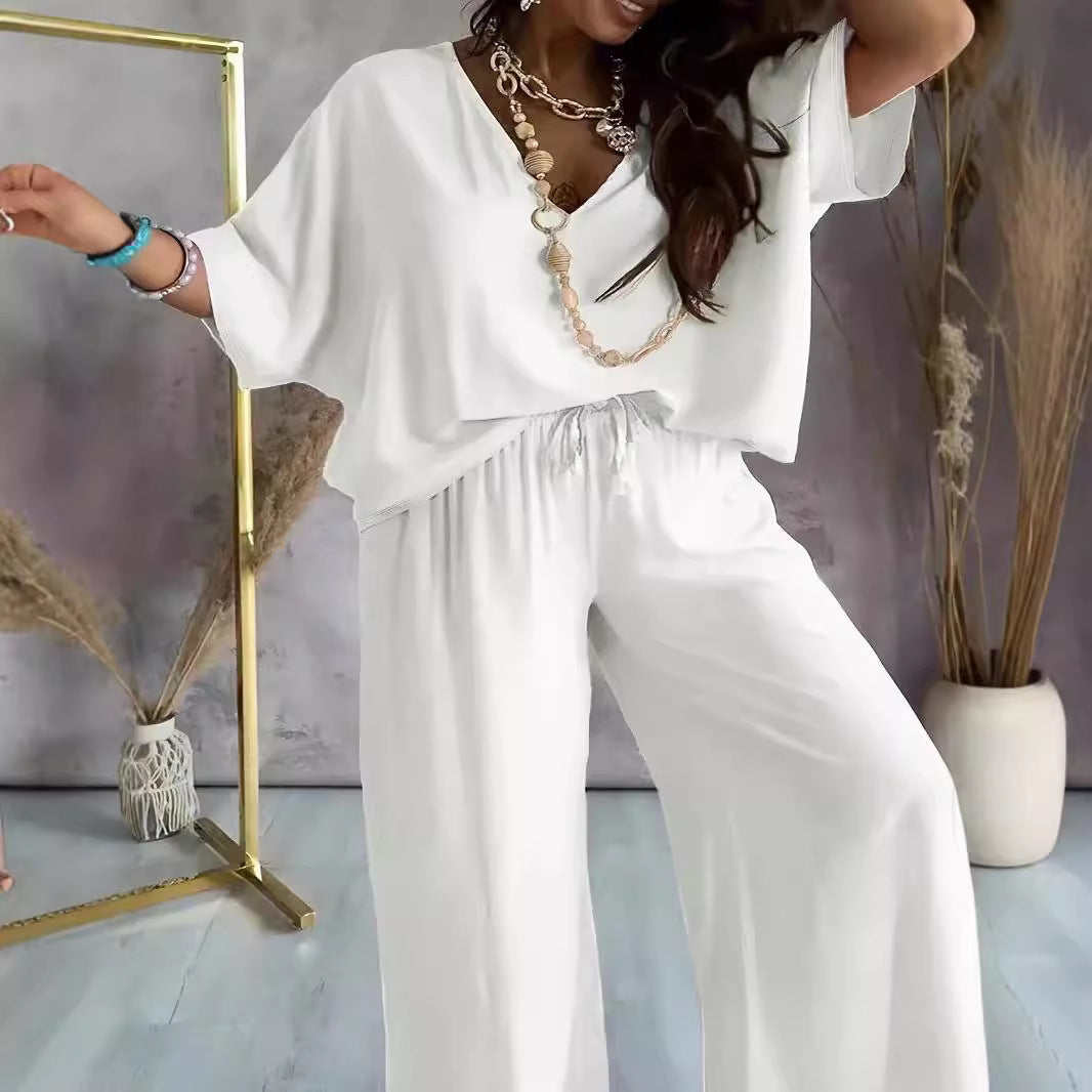 Dame Relaxed Fit To-Delt Loungewear Sæt Stilla