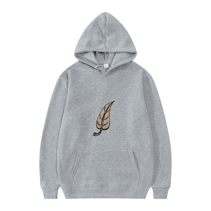 Dame hoodie med original bladmønster Skovae
