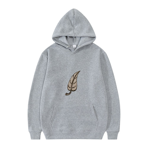 Dame hoodie med original bladmønster Skovae
