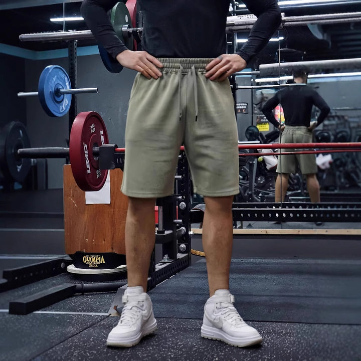 Herrer Sporty Sweatshorts med komfortabel linning og funktionelt design Stilla