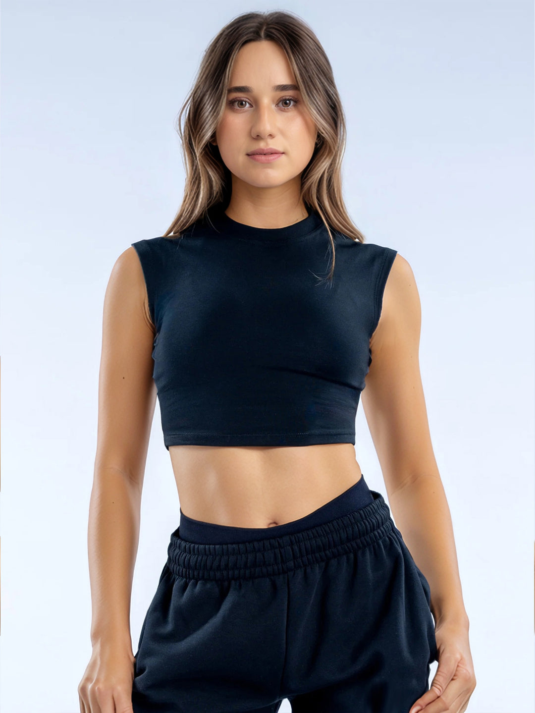Dame Sporty Crop Top Skovae