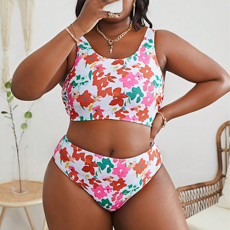 Dame To-delt Bikini med moderigtige Cropped-Top Skovae