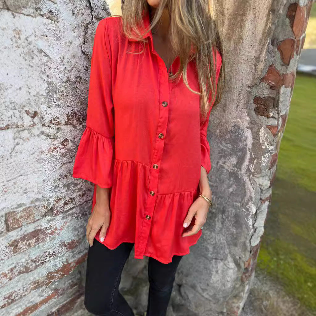 Dame afslappet tunika-bluse Stilla