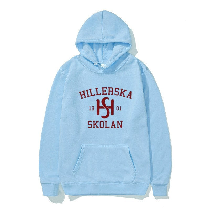 Kvinders hætte sweatshirt med klassisk skolemotiv og hyggelig indvendig for.