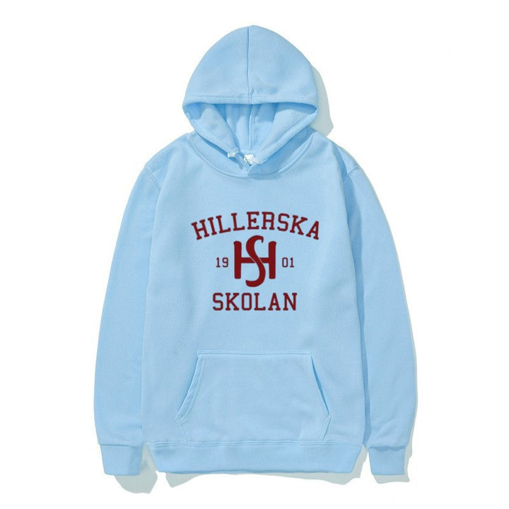 Kvinders hætte sweatshirt med klassisk skolemotiv og hyggelig indvendig for.