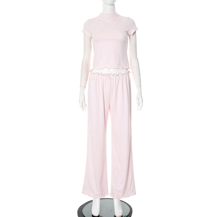 Femme Relaxed Fit Rüsch Lounge Set Stilla