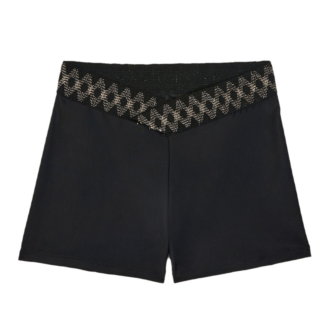 Dame Bade-shorts med glinsende elastisk bånd Stilla