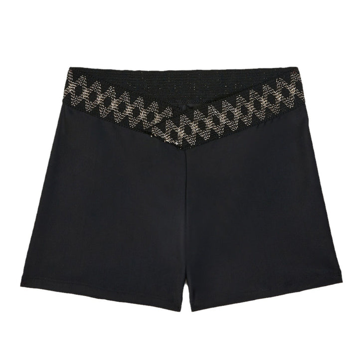 Dame Bade-shorts med glinsende elastisk bånd Stilla