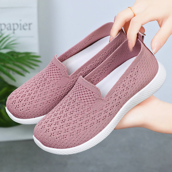 Femme Letvægts Åndbar Slip-On Strik Sneakers Stilla