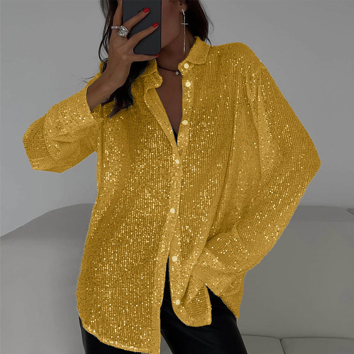 Damer Glitrende Oversize-Skjorte Stilla