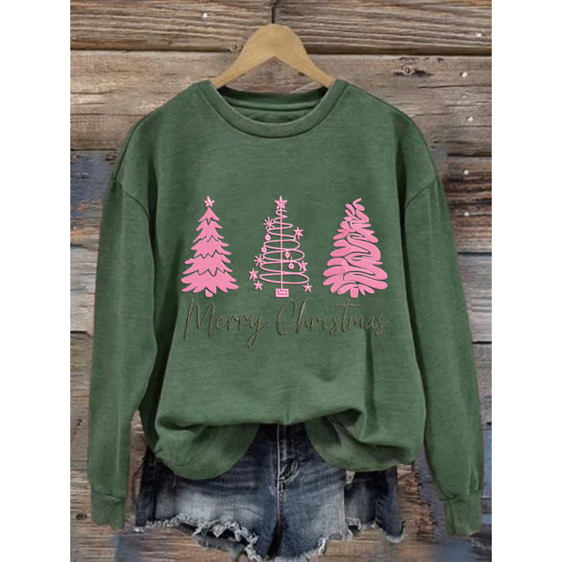 Kvinder komfortabel jul sweatshirt med festlig print Skovae