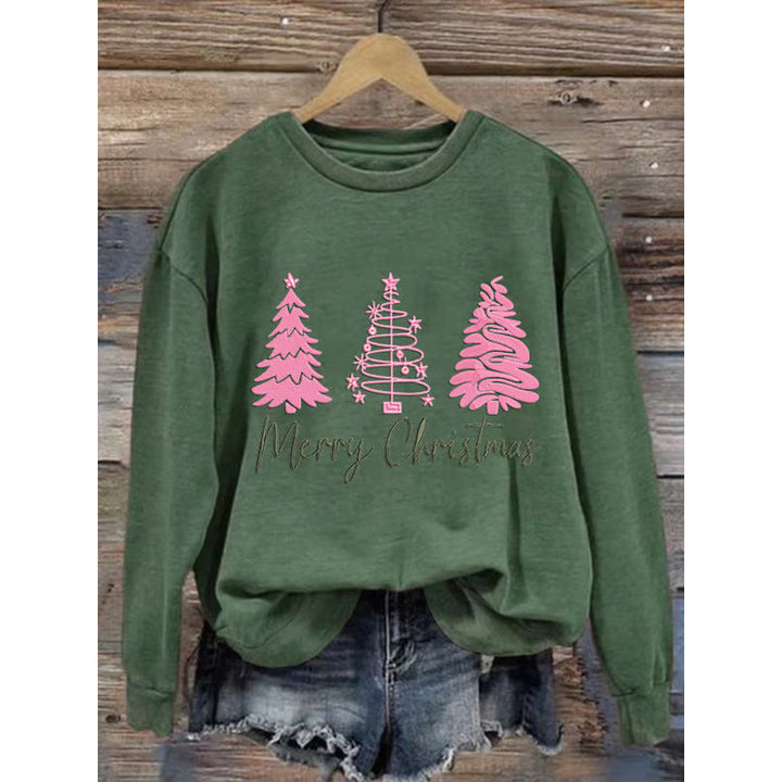 Kvinder komfortabel jul sweatshirt med festlig print Skovae